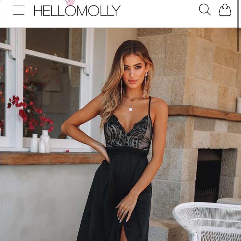 Secret Royal Maxi Dress Black